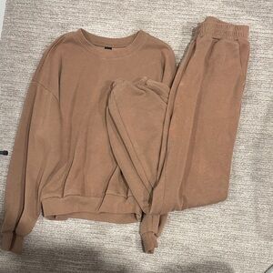 SHEIN Tan Lounge Set